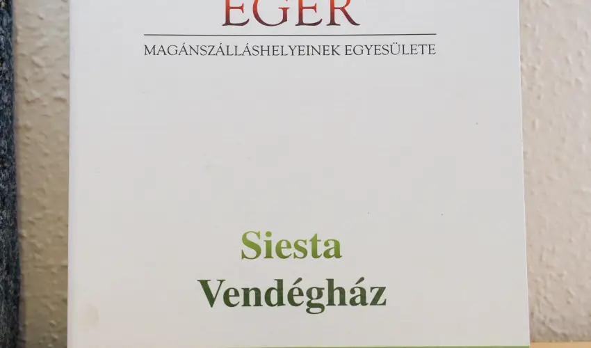 Siesta Vend�gh�z Eger - Szilveszter (min. 2 �j)