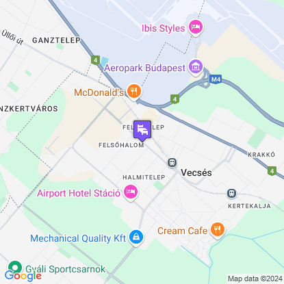 Airport Hotel Budapest a trkpen