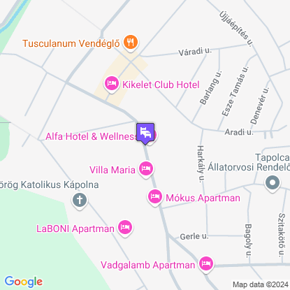 Alfa Hotel a térképen