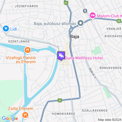 Duna Wellness Hotel a térképen