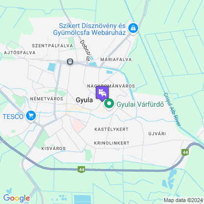 Elizabeth Hotel a térképen