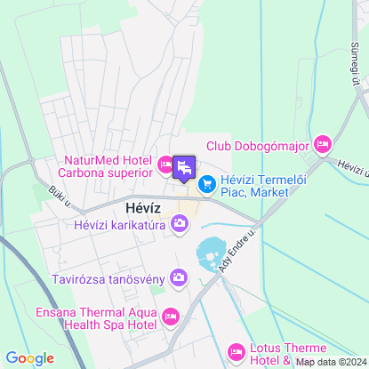 Hotel Európa Fit a térképen