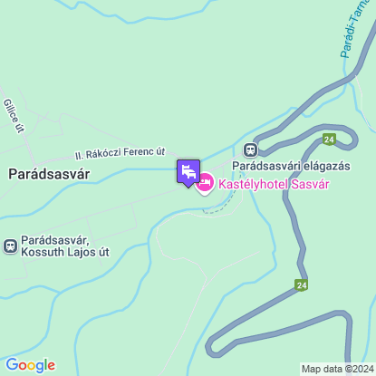 Kastélyhotel Sasvár a térképen