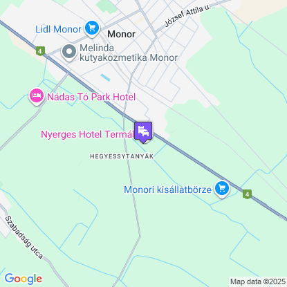 Nyerges Hotel Termál a térképen